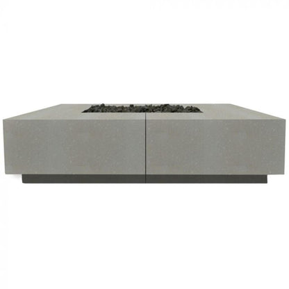 Prism Hardscapes Largo 96" Natural Square Natural Gas Concrete Fire Pit Table