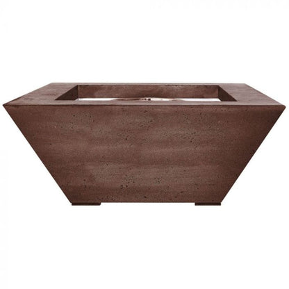 Prism Hardscapes Lombard 42" Cafe Square Concrete Propane Gas Fire Pit Table