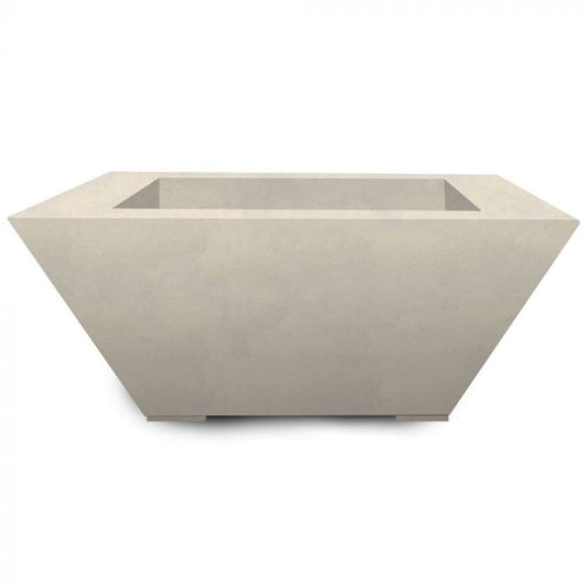 Prism Hardscapes Lombard 42" Coastal Square Concrete Natural Gas Fire Pit Table