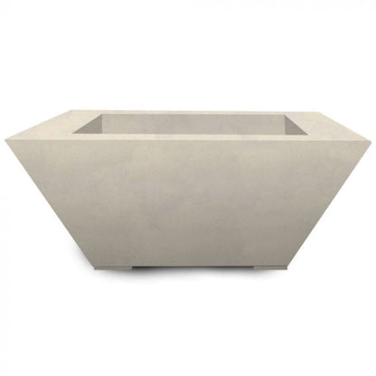 Prism Hardscapes Lombard 42" Coastal Square Concrete Propane Gas Fire Pit Table