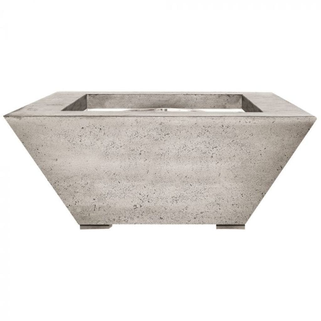 Prism Hardscapes Lombard 42" Natural Square Concrete Propane Gas Fire Pit Table