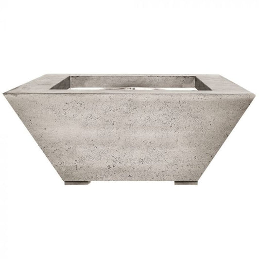 Prism Hardscapes Lombard 42" Natural Square Concrete Propane Gas Fire Pit Table