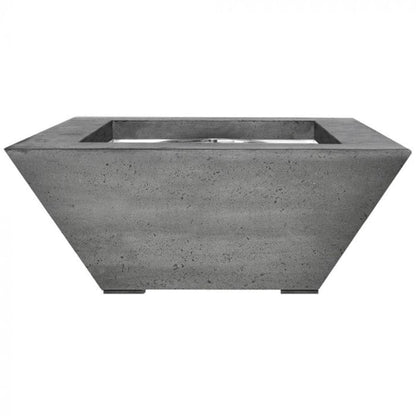 Prism Hardscapes Lombard 42" Pewter Square Concrete Natural Gas Fire Pit Table