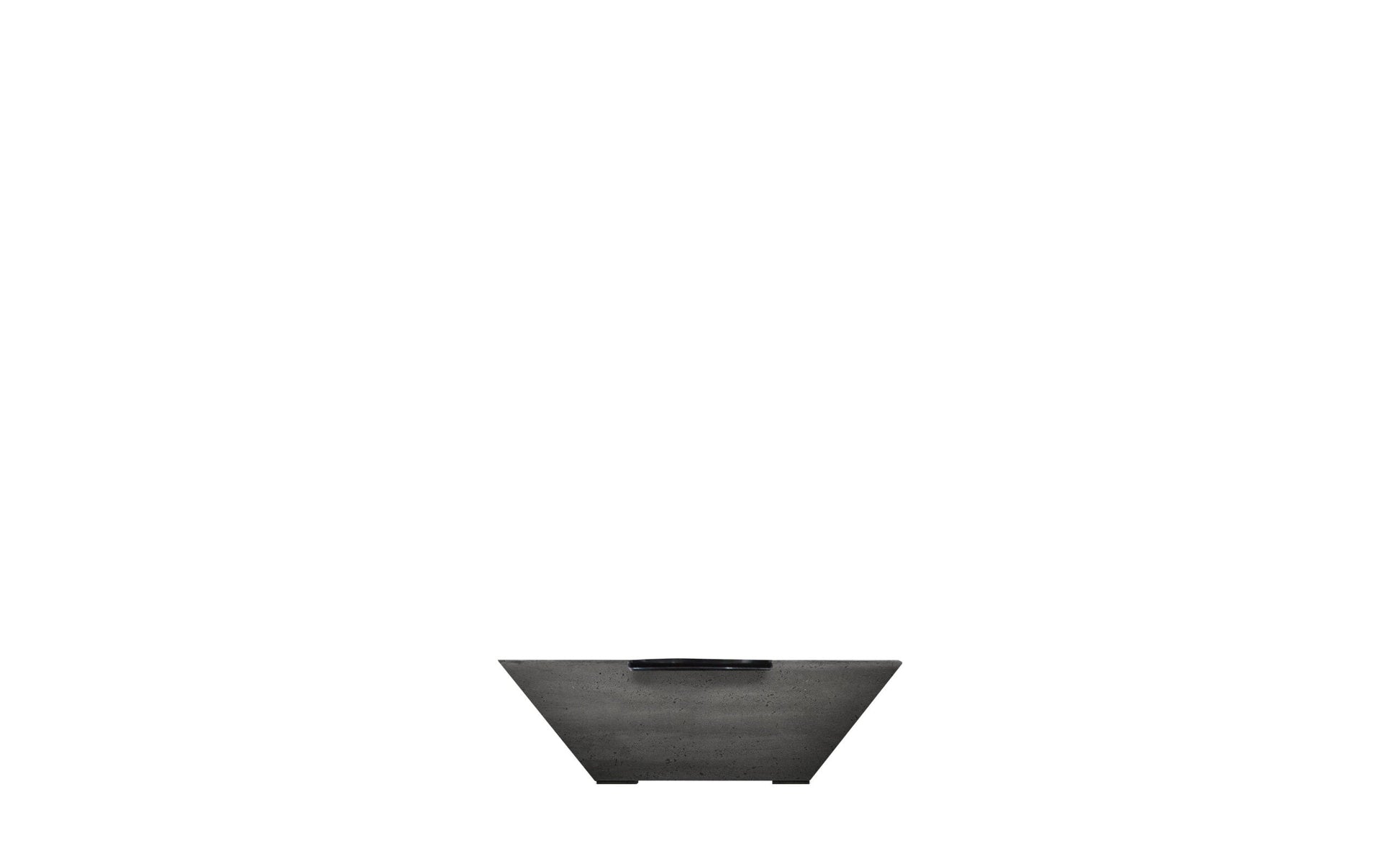 Prism Hardscapes Lombard Tall 32" Natural Concrete Propane Gas Fire Bowl With Match Lit Ignition