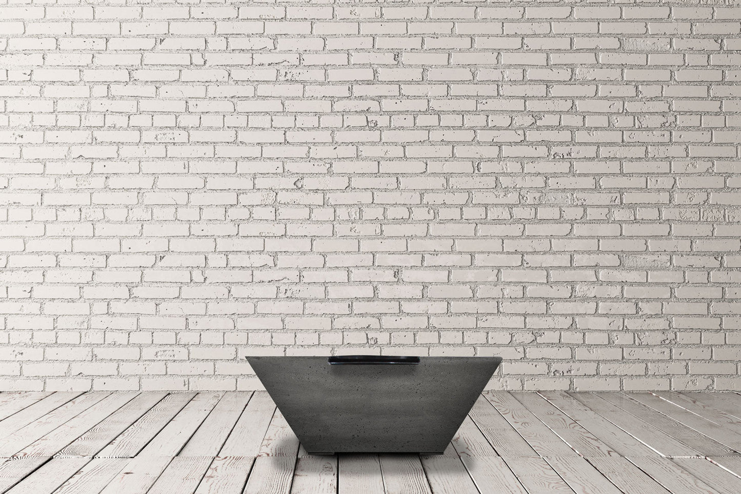 Prism Hardscapes Lombard Tall 32" Pewter Concrete Propane Gas Fire Bowl With Match Lit Ignition