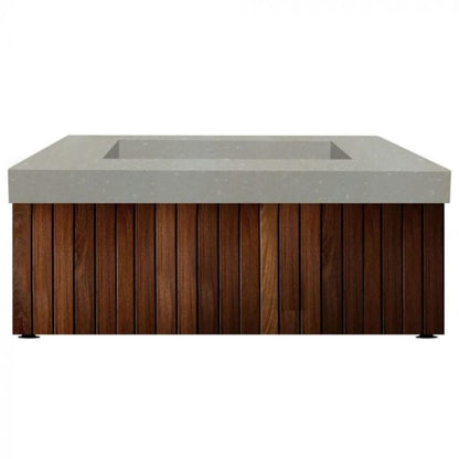 Prism Hardscapes Manchester 42" Coastal Liquid Propane Glass Fiber Reinforced Cement Fire Pit Table