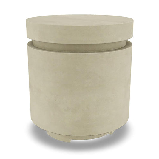 Prism Hardscapes Mod 20" Coastal Round Concrete Propane Tank Enclosure