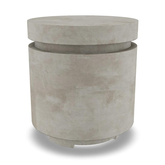 Prism Hardscapes Mod 20" Natural Round Concrete Propane Tank Enclosure