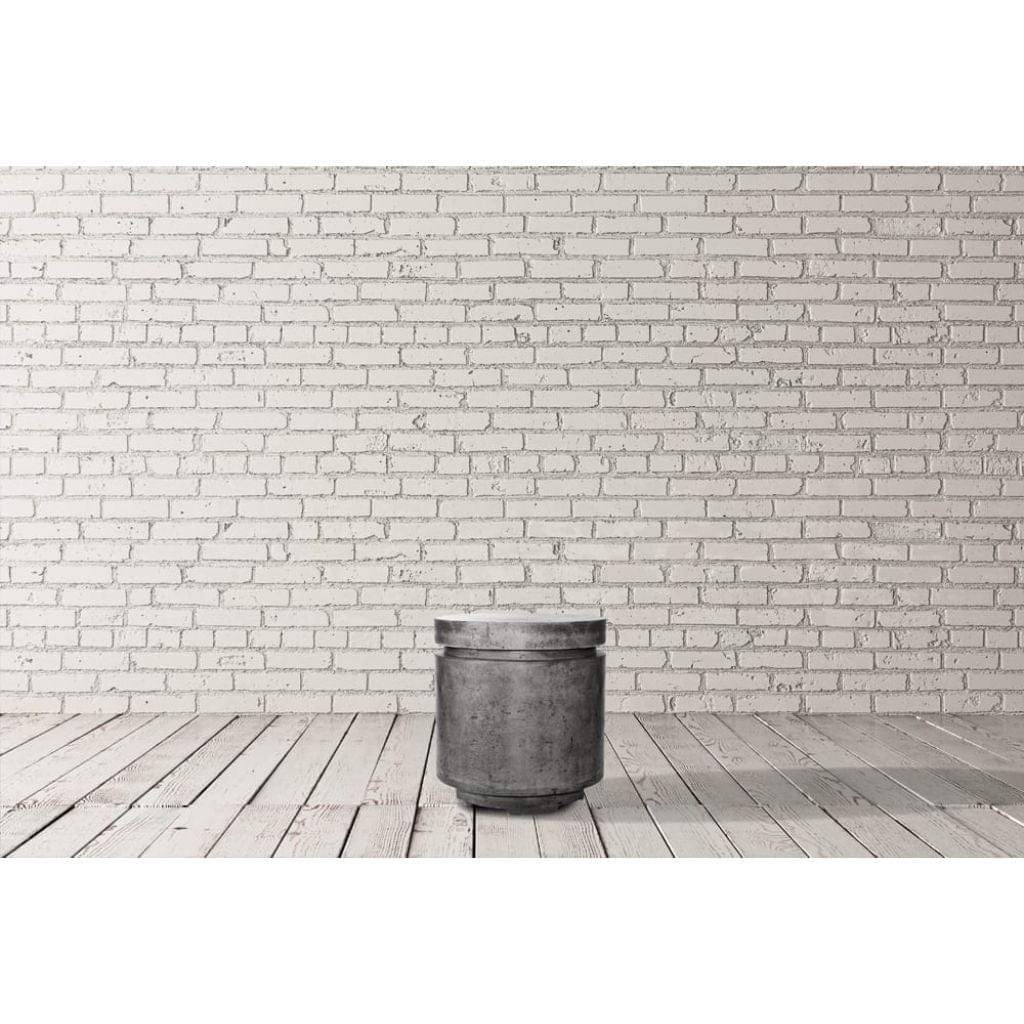 Prism Hardscapes Mod 20" Ultra White Round Concrete Propane Tank Enclosure