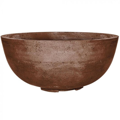 Prism Hardscapes Moderno 1 39" Cafe Round Concrete Propane Gas Fire Pit Bowl