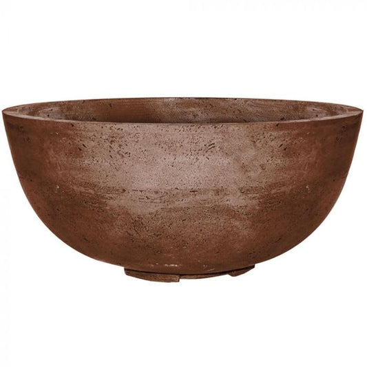 Prism Hardscapes Moderno 1 39" Cafe Round Concrete Propane Gas Fire Pit Bowl