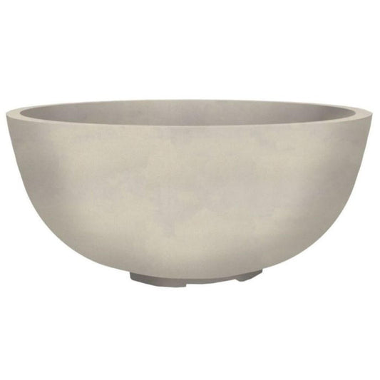 Prism Hardscapes Moderno 1 39" Coastal Round Concrete Natural Gas Fire Pit Bowl