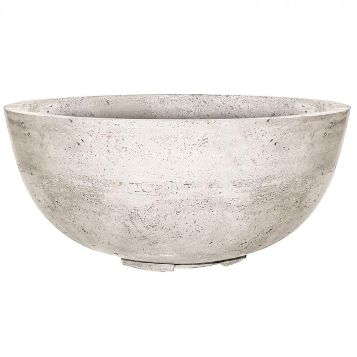 Prism Hardscapes Moderno 1 39" Coastal Round Concrete Propane Gas Fire Pit Bowl