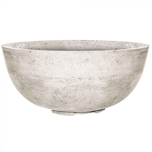Prism Hardscapes Moderno 1 39" Coastal Round Concrete Propane Gas Fire Pit Bowl