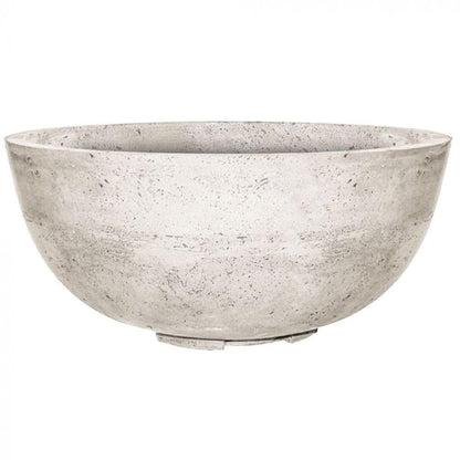 Prism Hardscapes Moderno 1 39" Natural Round Concrete Natural Gas Fire Pit Bowl