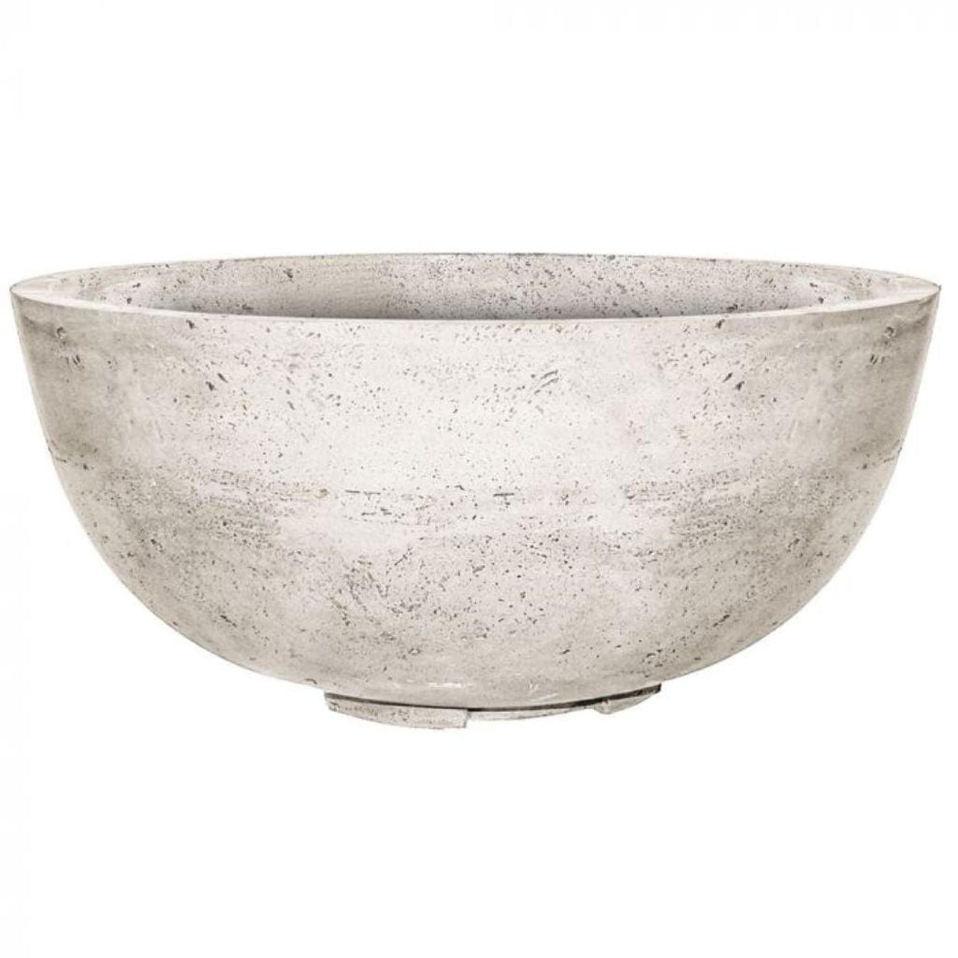 Prism Hardscapes Moderno 1 39" Natural Round Concrete Propane Gas Fire Pit Bowl