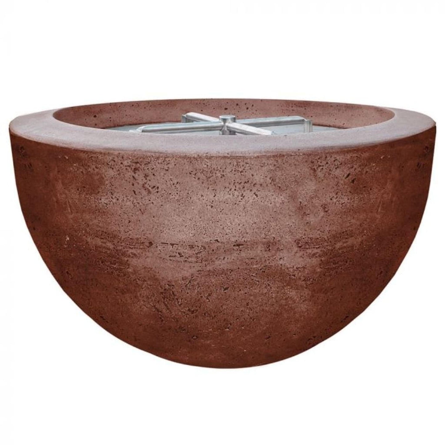 Prism Hardscapes Moderno 3 30" Cafe Round Concrete Natural Gas Fire Pit Bowl