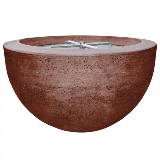 Prism Hardscapes Moderno 3 30" Cafe Round Concrete Natural Gas Fire Pit Bowl