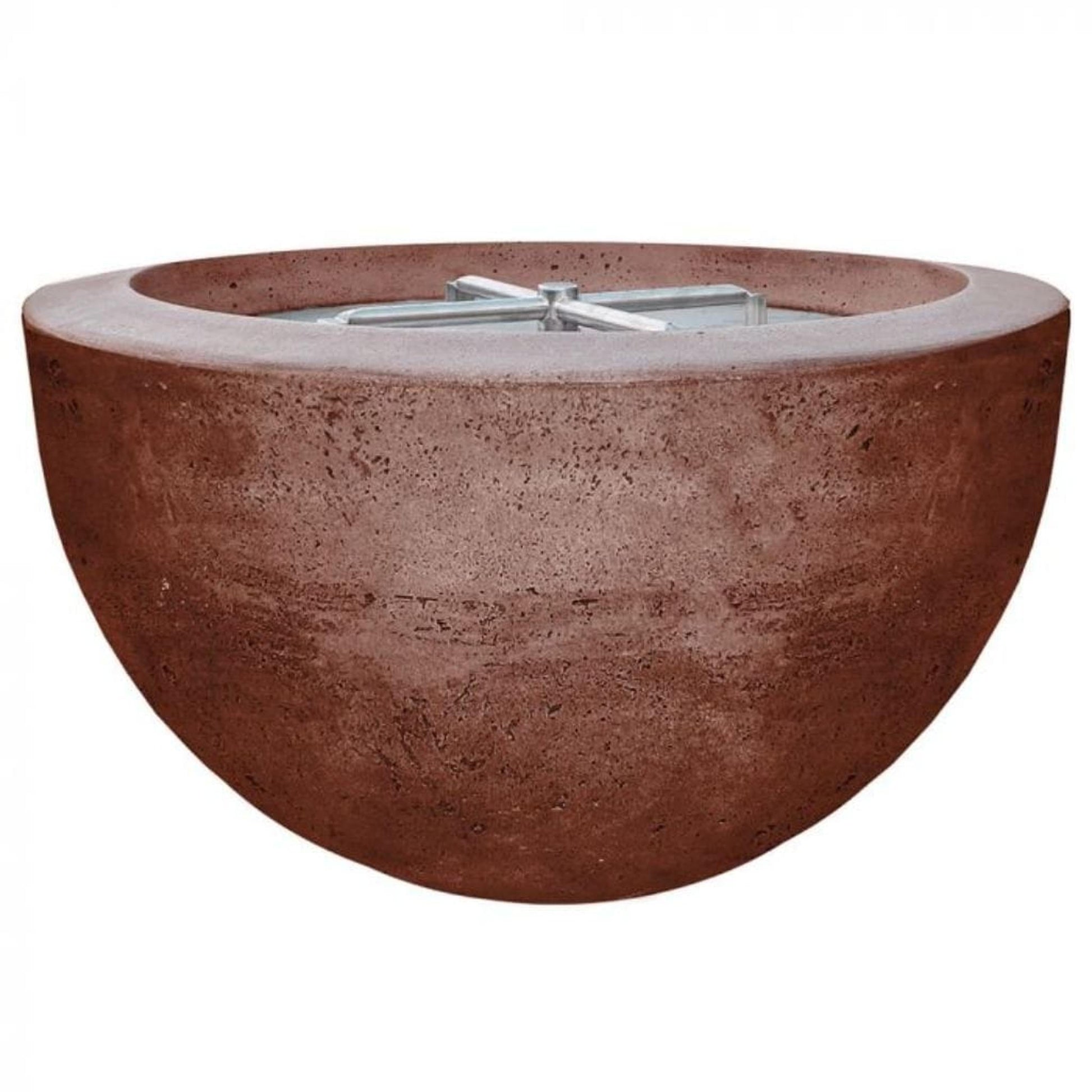 Prism Hardscapes Moderno 3 30" Cafe Round Concrete Propane Gas Fire Pit Bowl