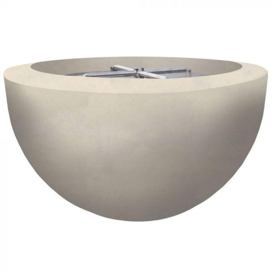 Prism Hardscapes Moderno 3 30" Coastal Round Concrete Natural Gas Fire Pit Bowl