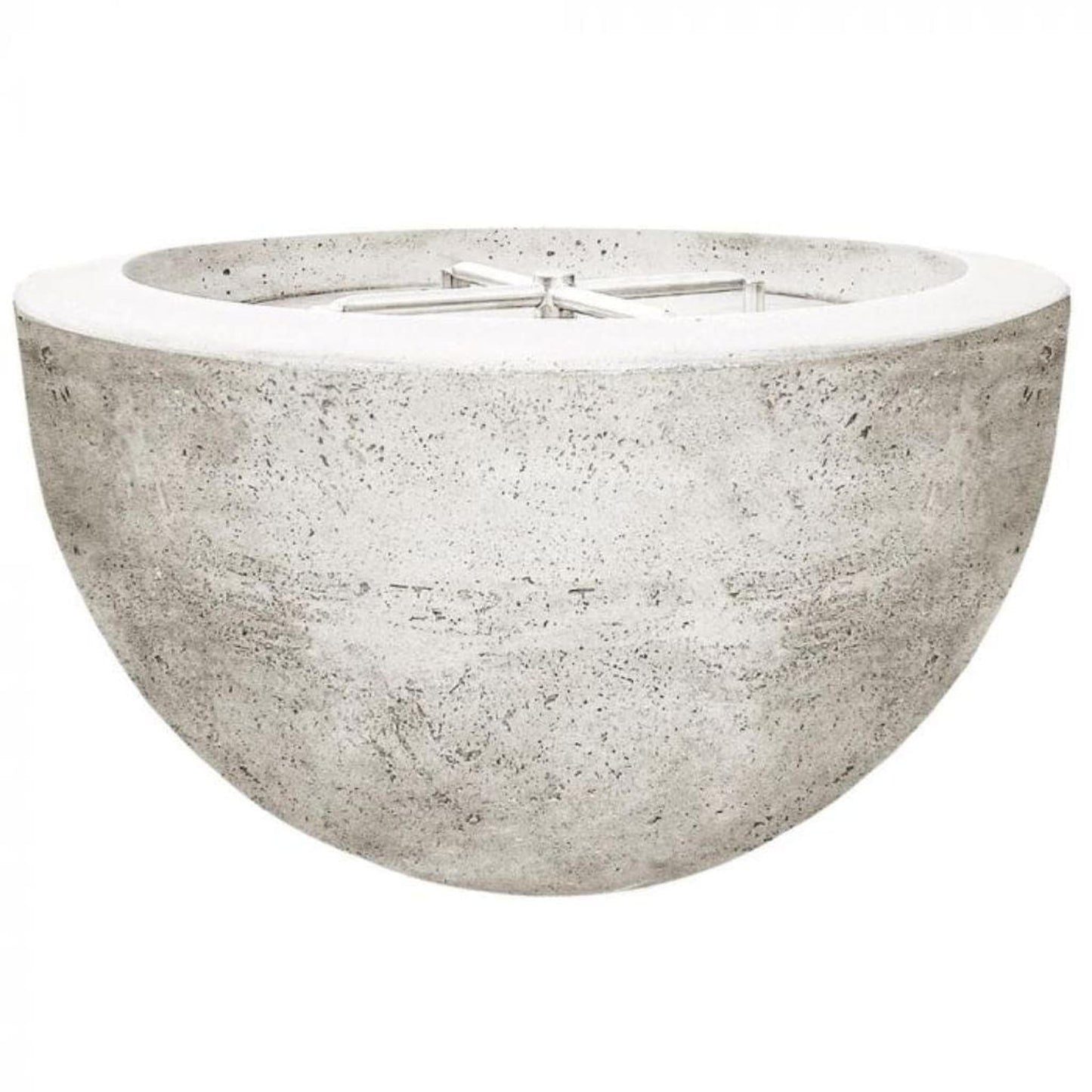 Prism Hardscapes Moderno 3 30" Natural Round Concrete Natural Gas Fire Pit Bowl