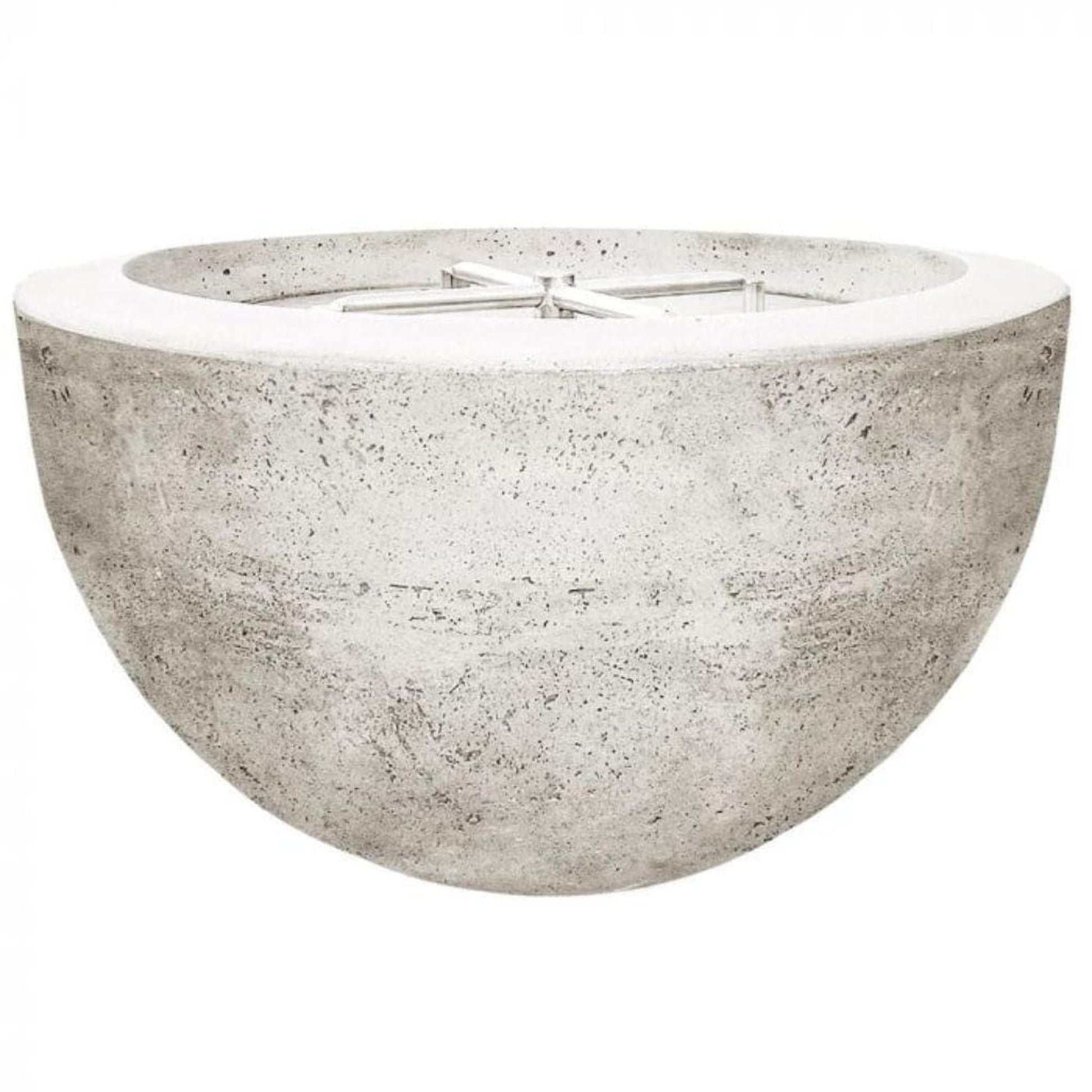Prism Hardscapes Moderno 3 30" Natural Round Concrete Natural Gas Fire Pit Bowl