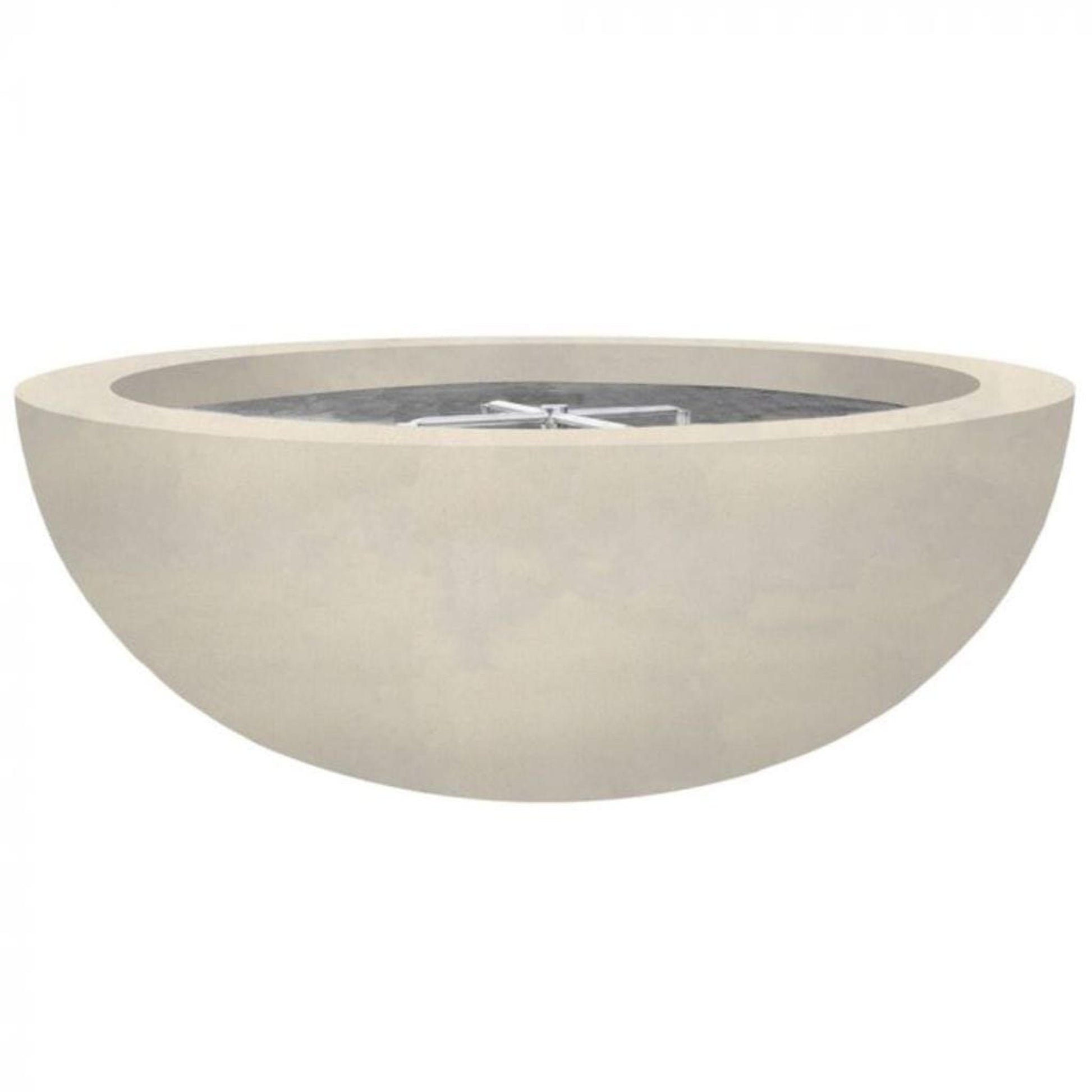 Prism Hardscapes Moderno 4 48" Coastal Round Concrete Propane Gas Fire Pit Bowl