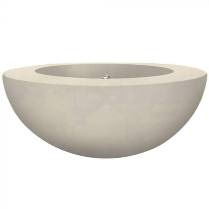 Prism Hardscapes Moderno 5 36" Coastal Round Concrete Propane Gas Fire Pit Bowl