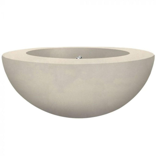 Prism Hardscapes Moderno 5 36" Coastal Round Concrete Propane Gas Fire Pit Bowl