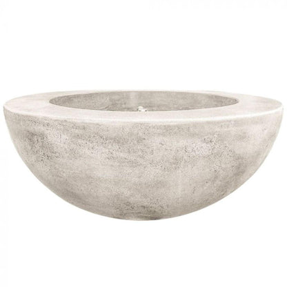 Prism Hardscapes Moderno 5 36" Natural Round Concrete Natural Gas Fire Pit Bowl