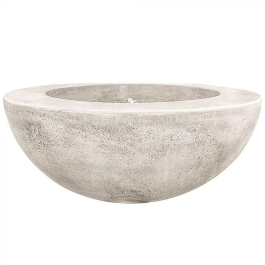Prism Hardscapes Moderno 5 36" Natural Round Concrete Natural Gas Fire Pit Bowl