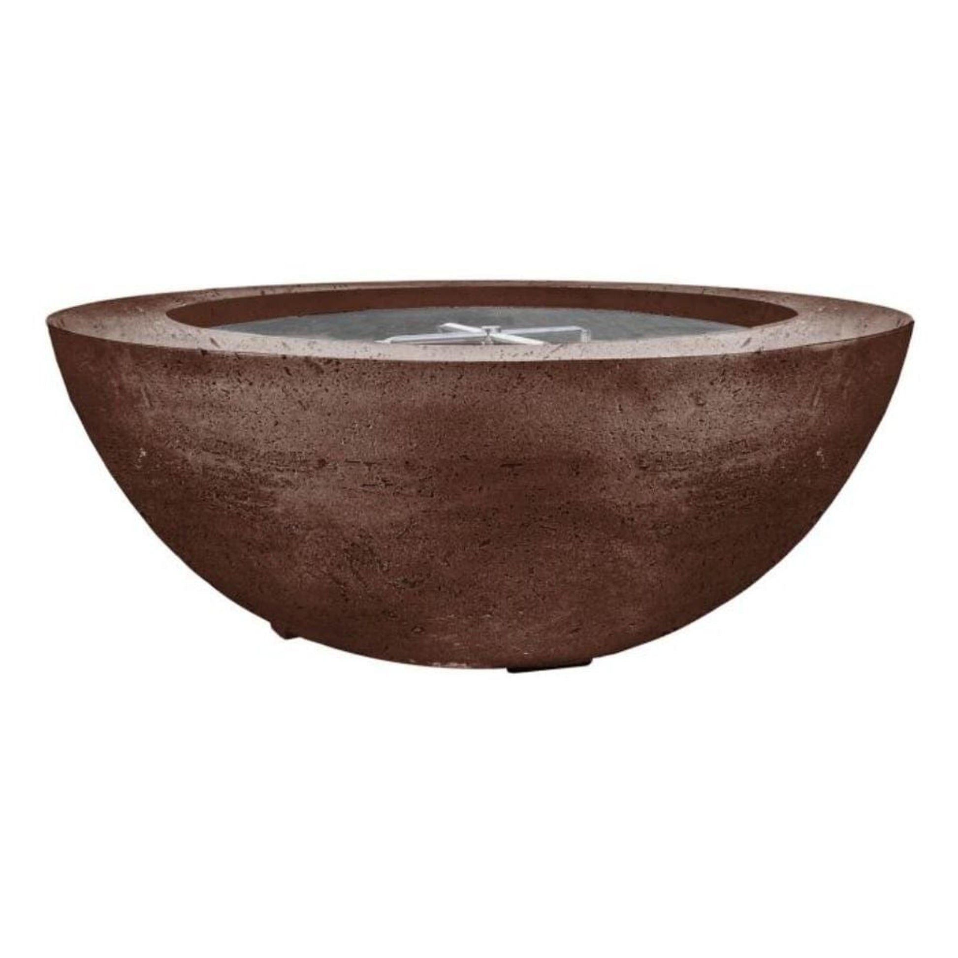 Prism Hardscapes Moderno 6 39" Cafe Round Concrete Natural Gas Fire Pit Bowl