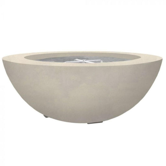 Prism Hardscapes Moderno 6 39" Coastal Round Concrete Propane Gas Fire Pit Bowl