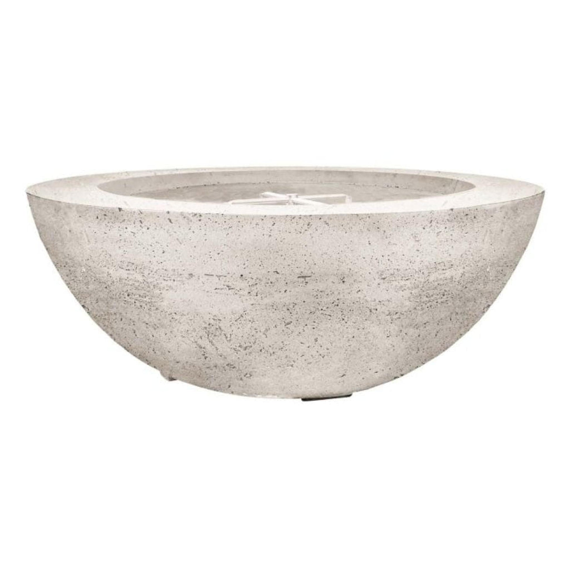 Prism Hardscapes Moderno 6 39" Natural Round Concrete Natural Gas Fire Pit Bowl