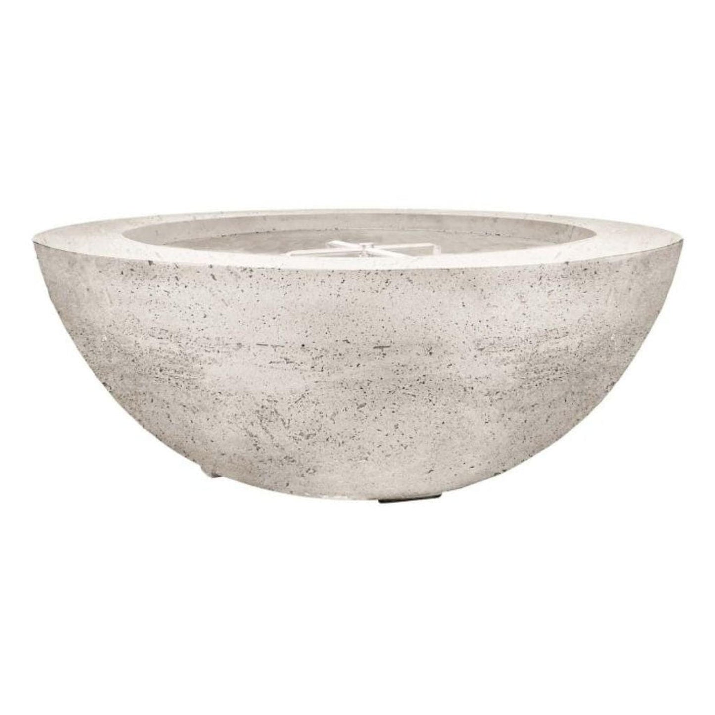 Prism Hardscapes Moderno 6 39" Natural Round Concrete Propane Gas Fire Pit Bowl