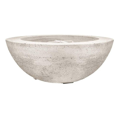 Prism Hardscapes Moderno 6 39" Natural Round Concrete Propane Gas Fire Pit Bowl