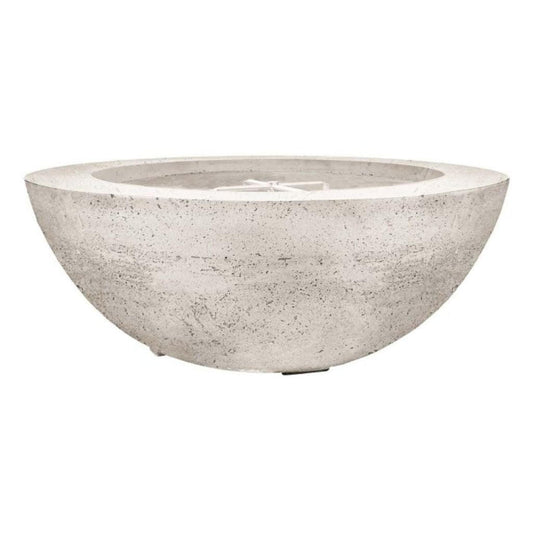 Prism Hardscapes Moderno 6 39" Natural Round Concrete Propane Gas Fire Pit Bowl
