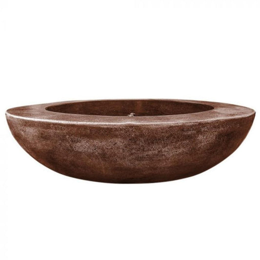 Prism Hardscapes Moderno 70 70" Cafe Round Concrete Natural Gas Fire Pit Bowl