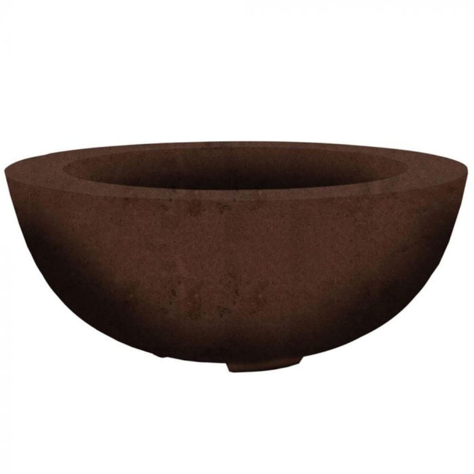 Prism Hardscapes Moderno 8 39" Cafe Round Concrete Natural Gas Fire Pit Bowl