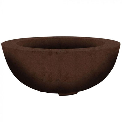 Prism Hardscapes Moderno 8 39" Cafe Round Concrete Natural Gas Fire Pit Bowl