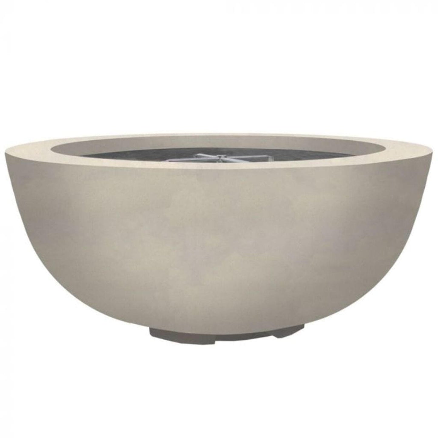 Prism Hardscapes Moderno 8 39" Coastal Round Concrete Natural Gas Fire Pit Bowl