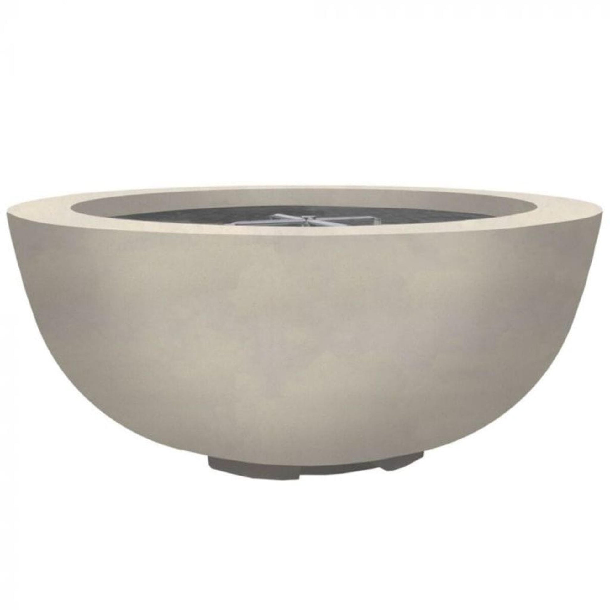 Prism Hardscapes Moderno 8 39" Coastal Round Concrete Natural Gas Fire Pit Bowl