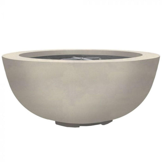 Prism Hardscapes Moderno 8 39" Coastal Round Concrete Natural Gas Fire Pit Bowl