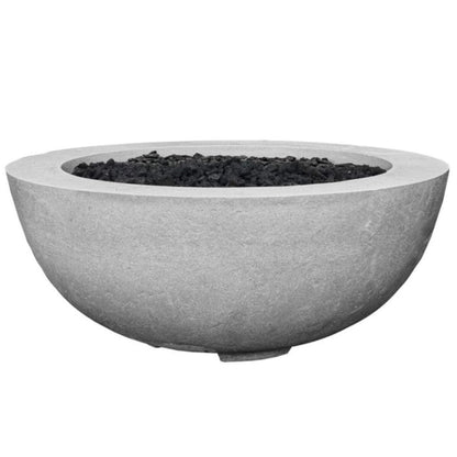 Prism Hardscapes Moderno 8 39" Natural Round Concrete Propane Gas Fire Pit Bowl