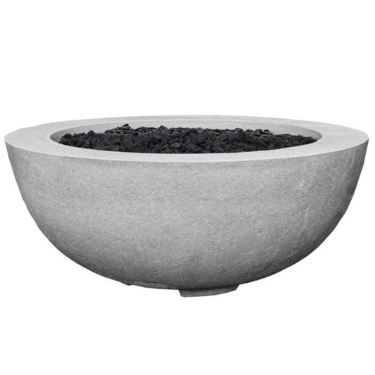 Prism Hardscapes Moderno 8 39" Natural Round Concrete Propane Gas Fire Pit Bowl
