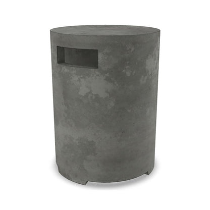 Prism Hardscapes Orinda 15" Pewter Round Concrete Propane Tank Enclosure