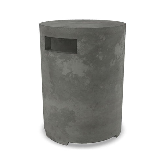 Prism Hardscapes Orinda 15" Pewter Round Concrete Propane Tank Enclosure