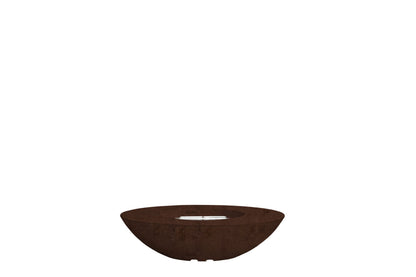 Prism Hardscapes Ovale 60" Cafe Modern Concrete Natural Gas Fire Bowl