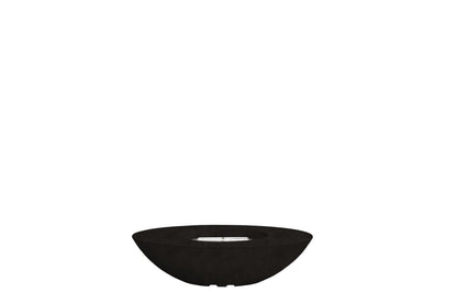 Prism Hardscapes Ovale 60" Ebony Modern Concrete Natural Gas Fire Bowl