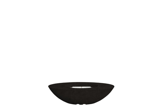 Prism Hardscapes Ovale 60" Ebony Modern Concrete Propane Gas Fire Bowl